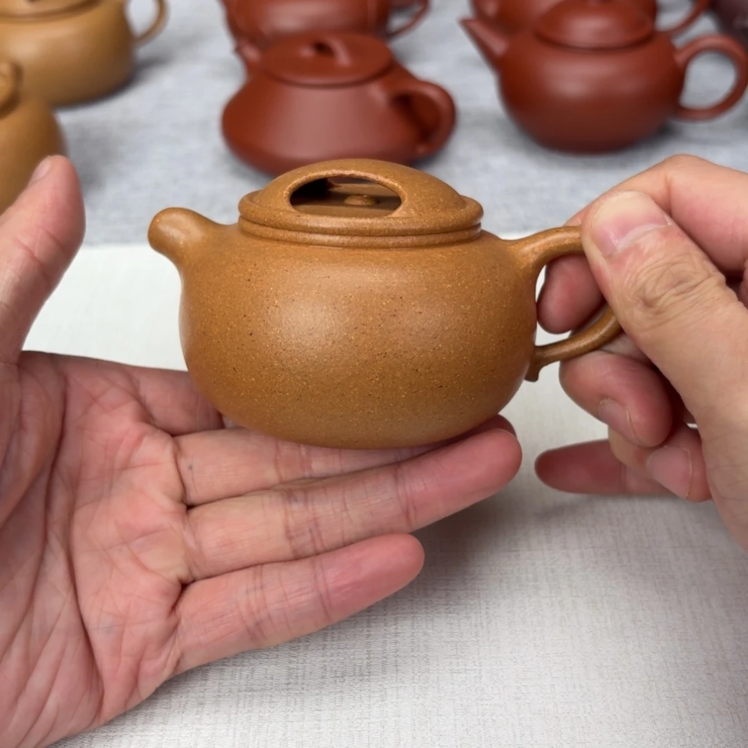 茶壶紫砂小***郎【小记造壶】40目黄金段   小黄牛