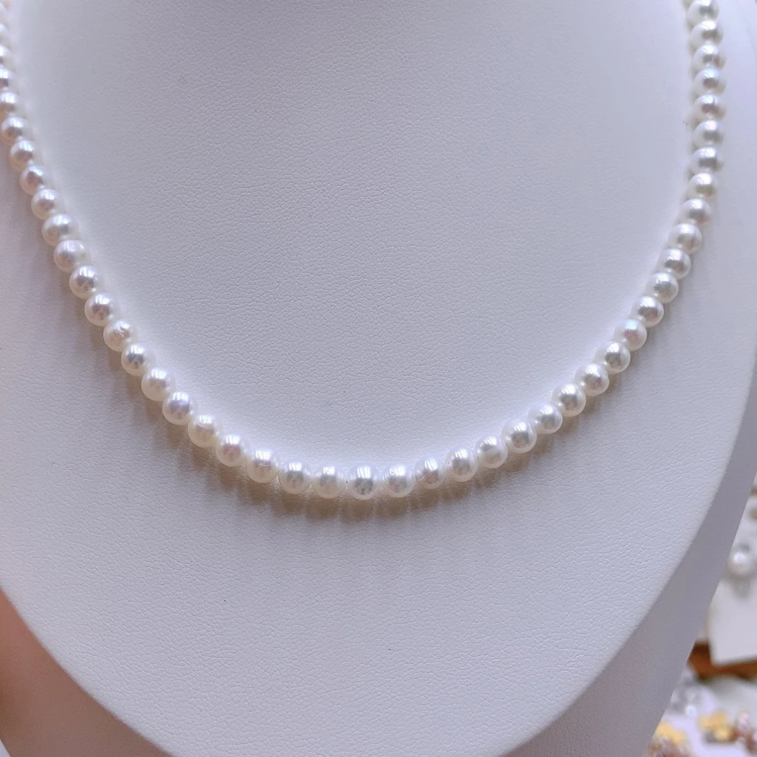 银S925镶嵌耳饰淡水珍珠