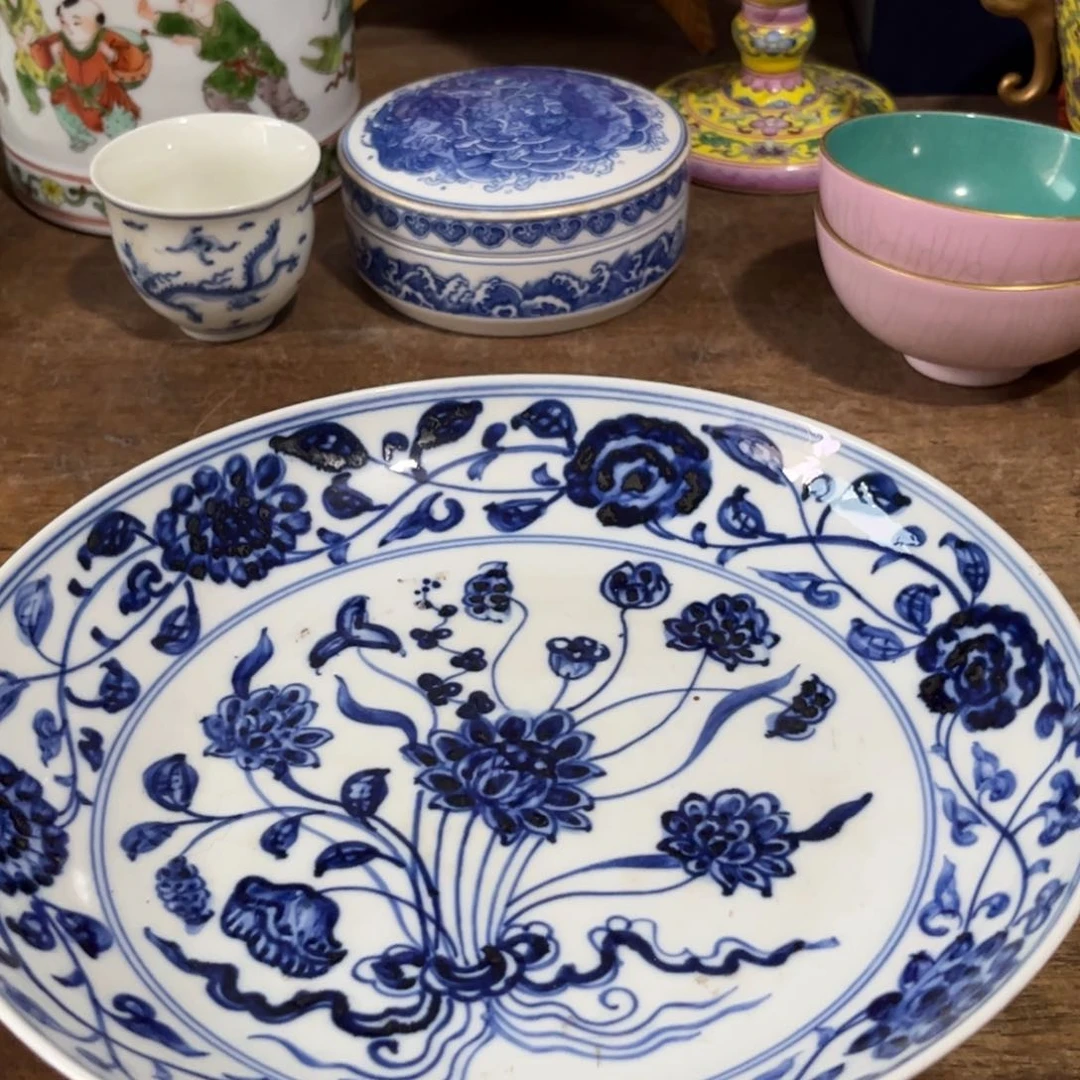 摆件青花花卉瓷器精品陶瓷