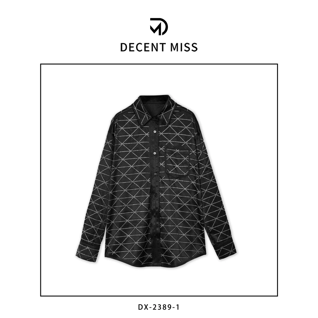 Decent miss 定制重工烫钻衬衫DX-2389-1