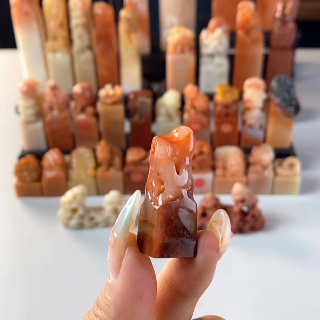 寿山石印石老挝石1.3cm包邮包刻字222