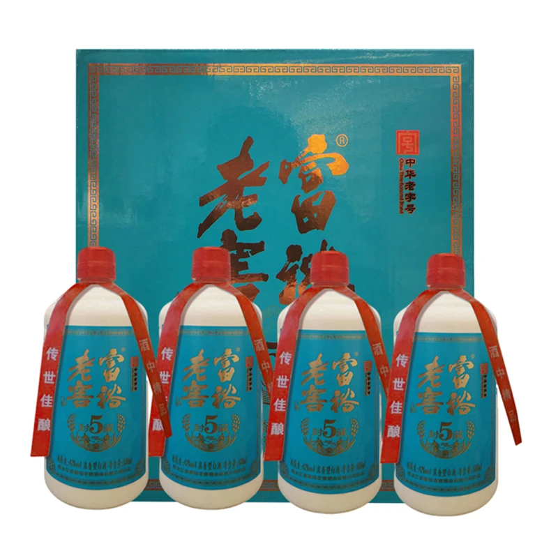富裕老窖封藏5浓香型1级4瓶/箱1箱新老包装随机发货42度500ml