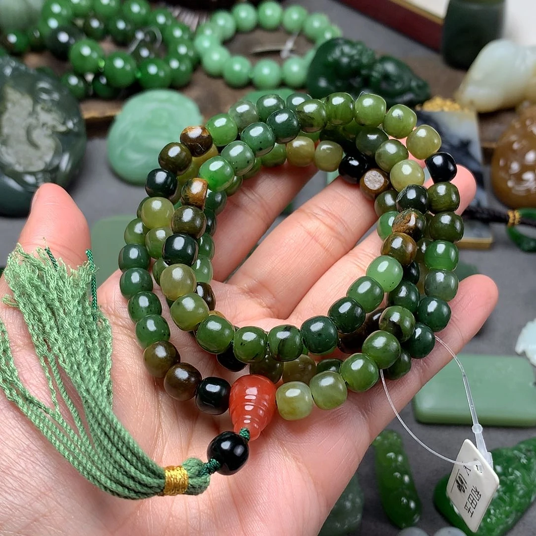 和田玉毛衣链未镶嵌