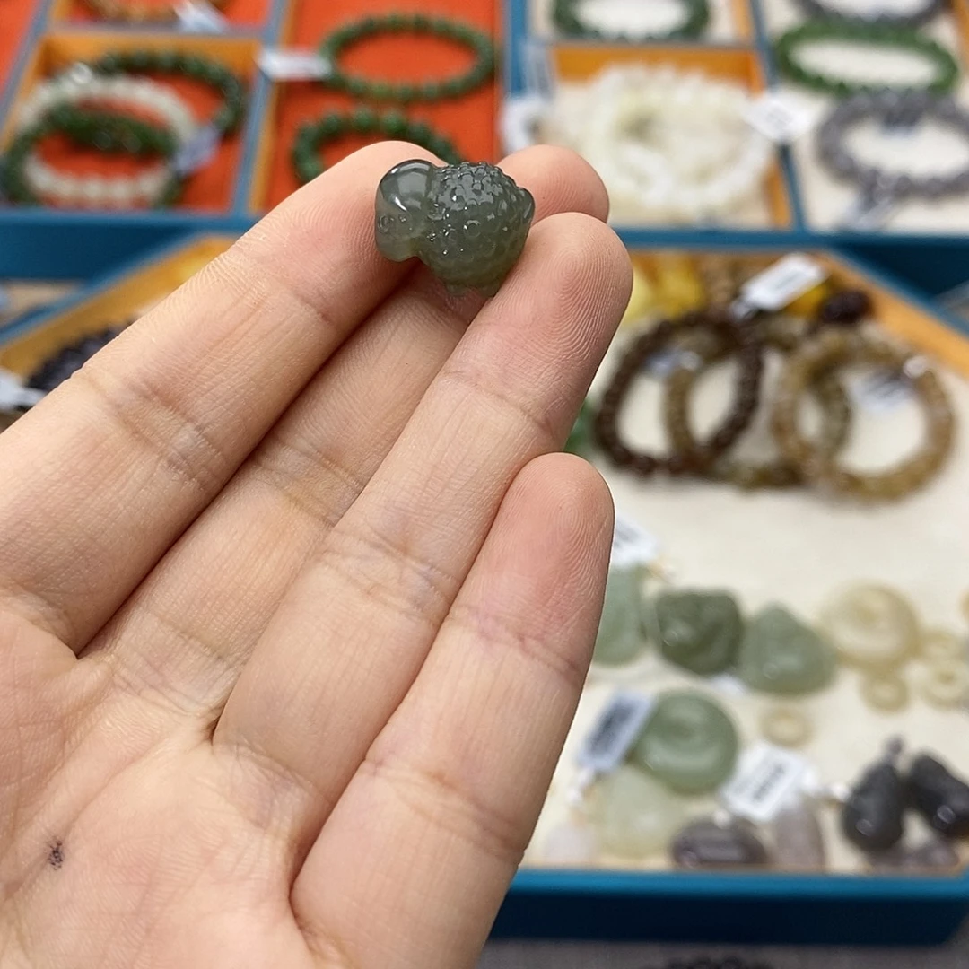 和田玉未镶嵌手链w35且末蓝小羊