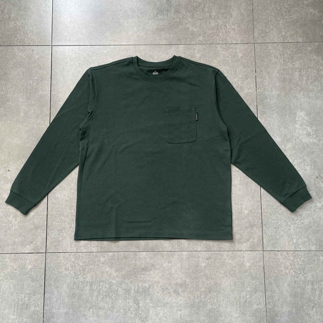 出小日子户外露营品牌 男士长袖打底T 高克重 宽松好看