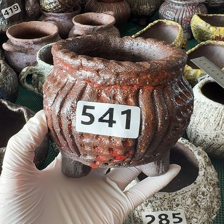 内口8高10粗陶手工制作