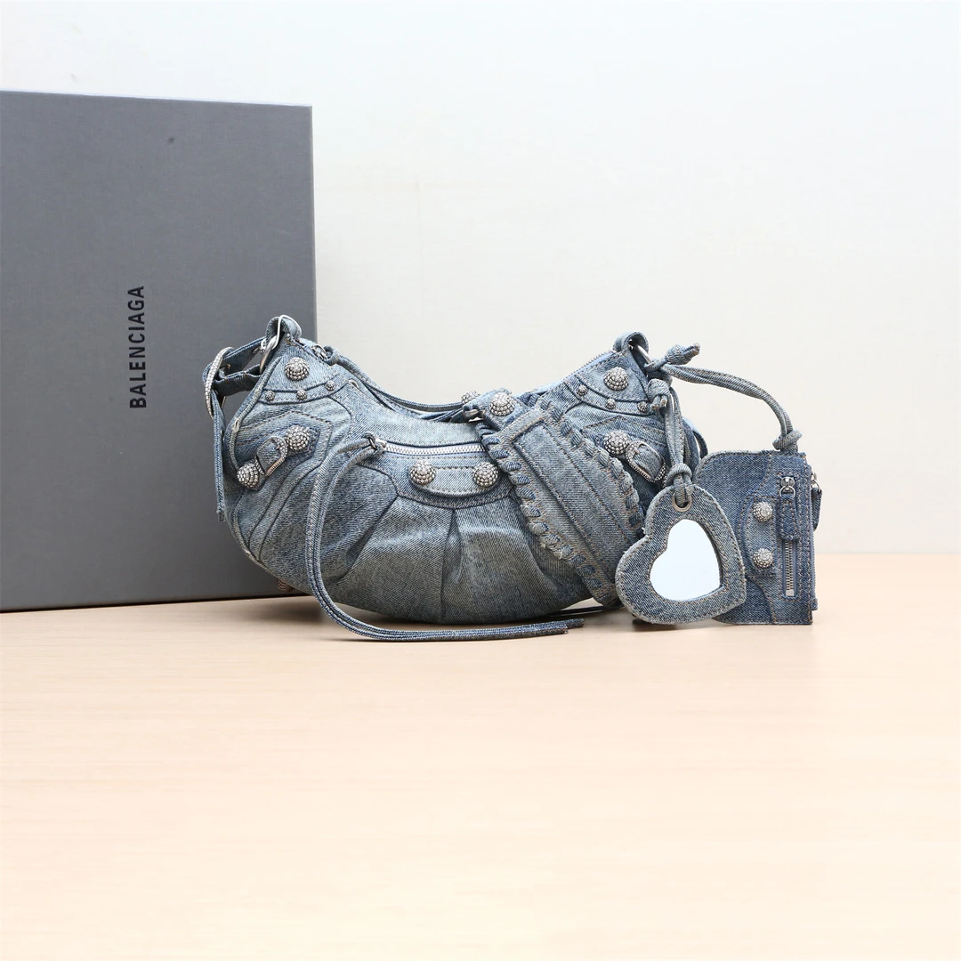 95新 Balenciaga/巴黎世家 【活动】单肩包 牛仔布 P224622118