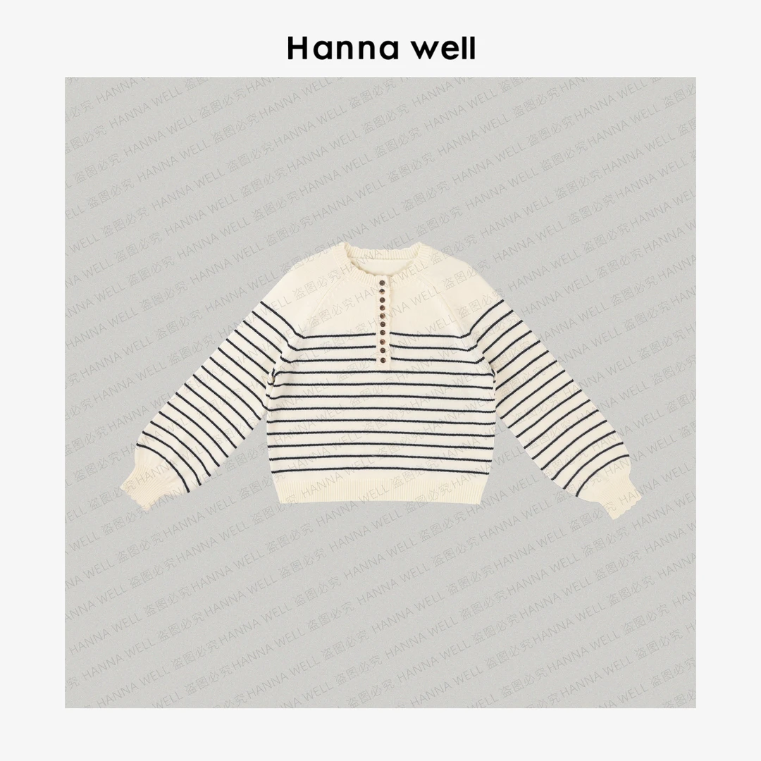 妞姐自制【花边条纹】加厚 显瘦！经典永不过时 羊毛毛衣 MY511626