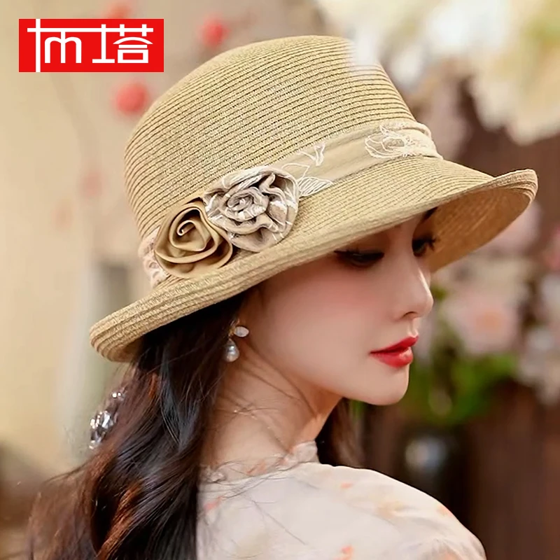夏季新款日系渔夫帽太阳帽子女款遮阳帽女防晒防紫外线女凉帽1269