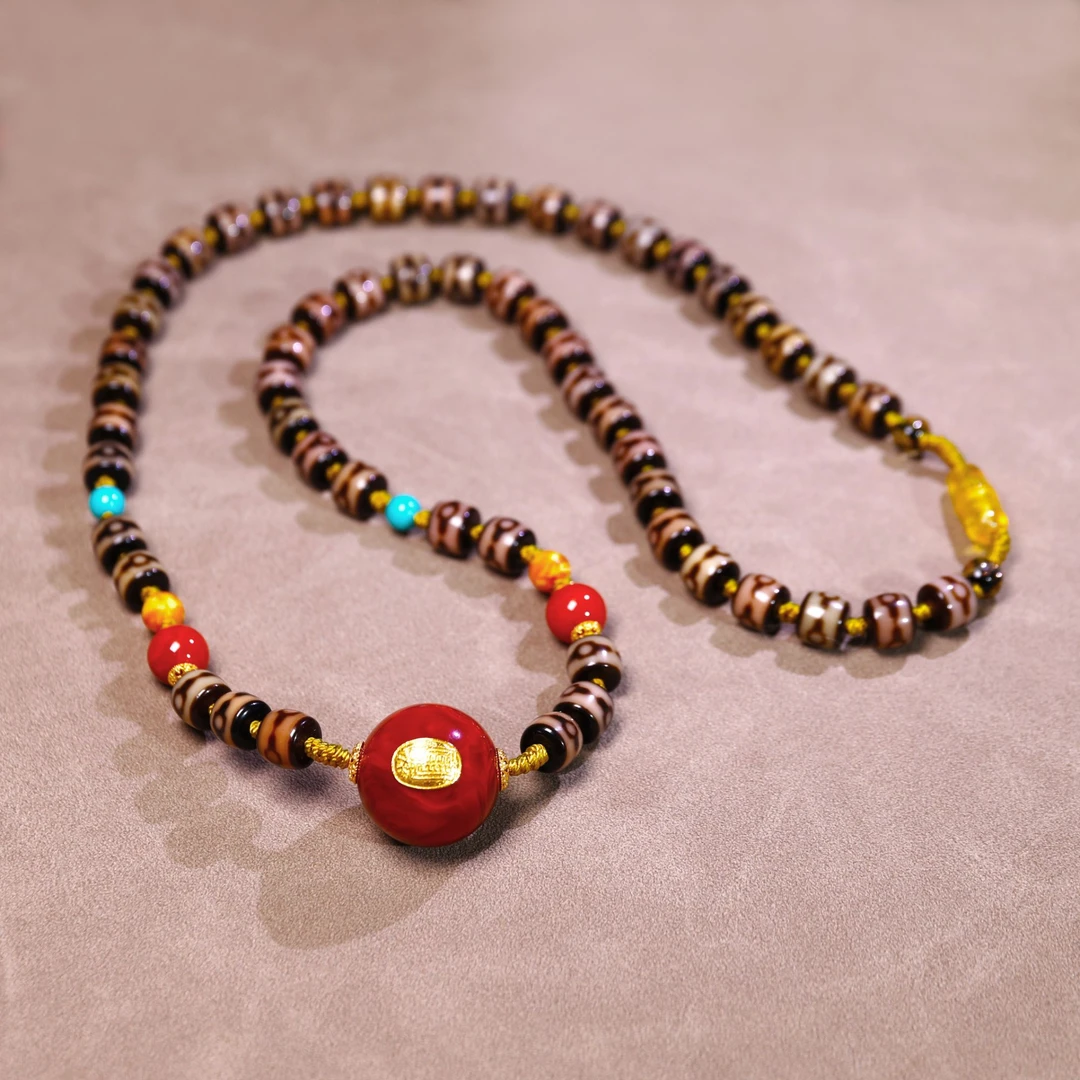 全能债永清加倍金福令坛城三眼项链X30706-7