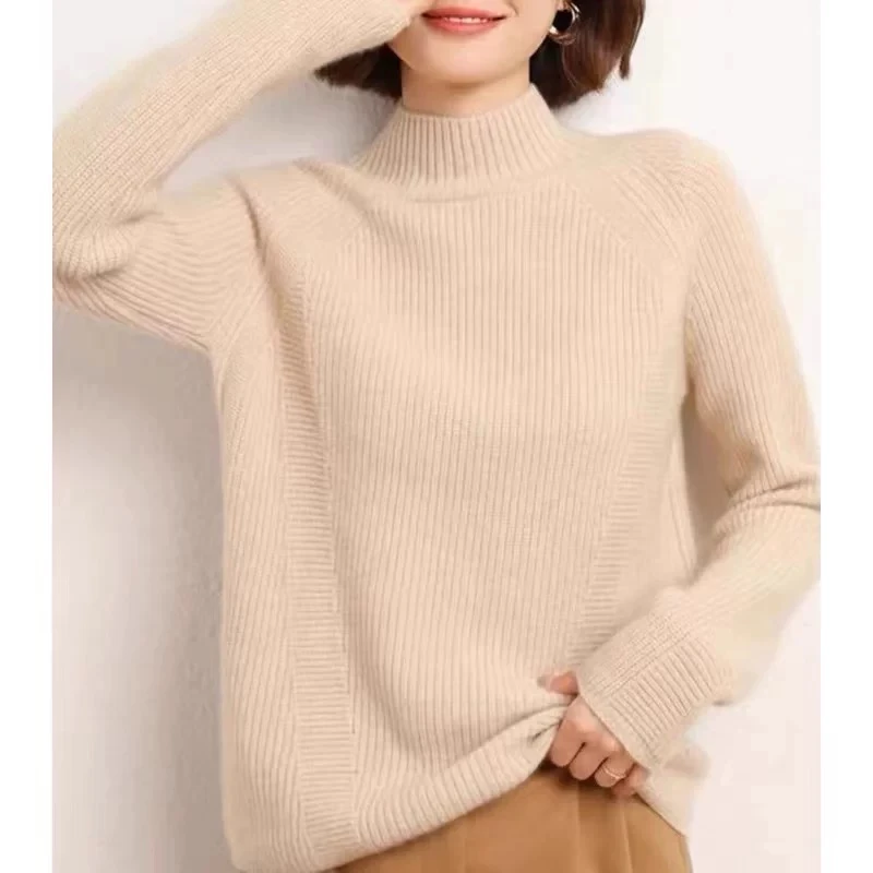 【三股元宝针加厚】一件过冬羊毛半高领显瘦保暖NJR