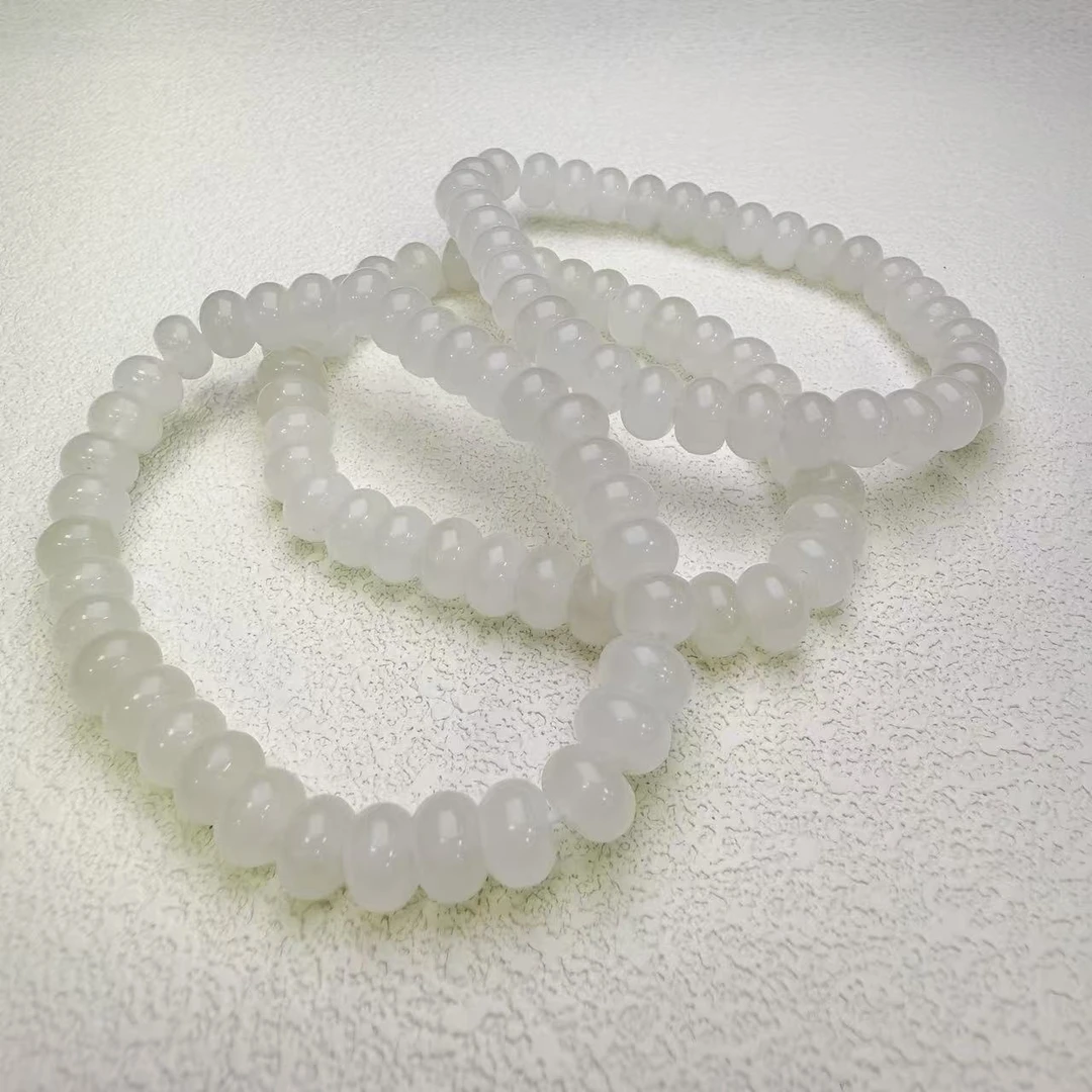 【小宝晶选】天然天山翠算盘珠单圈手链 多样性发一 约7mm  684XBFS