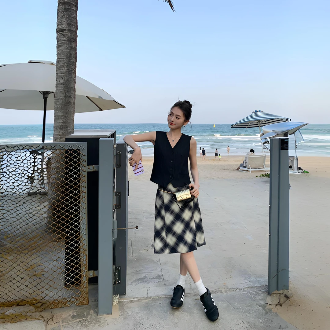 【401-500编码】非主图款 韩版炸街英伦风时尚百搭设计感马甲