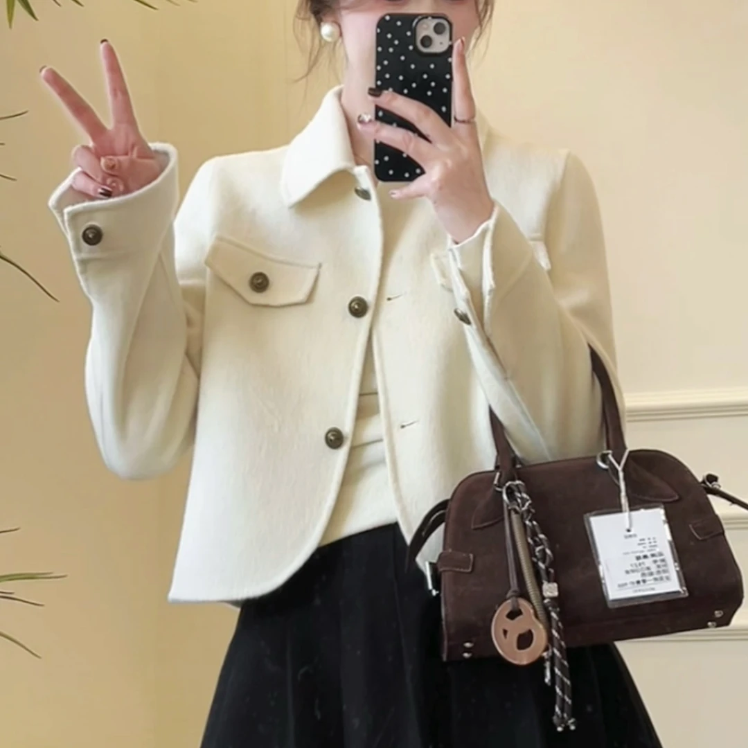 2025新款双面呢大衣女装秋冬爆款外套88378