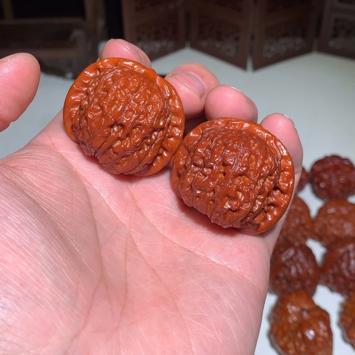 文玩核桃把件嘎****#血麒麟39.11