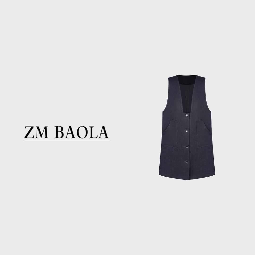 ZM BAOLA【华丽-大言】重工V领 显瘦遮肉连衣裙BL3170-S2