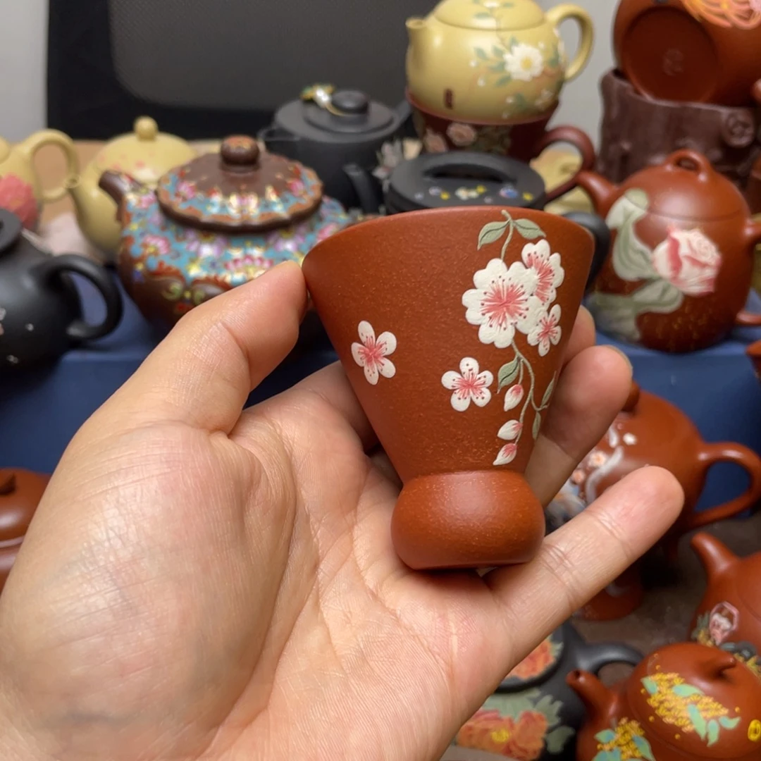 茶杯紫泥紫砂主人杯50cc