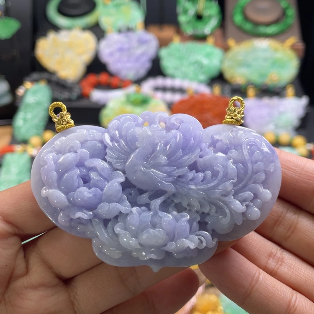 翡翠未镶嵌颈饰代编织