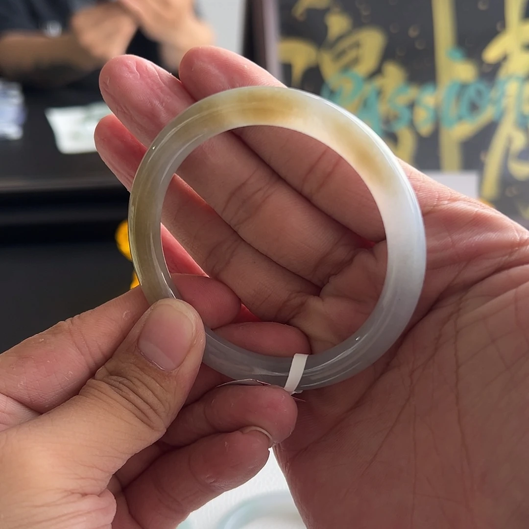 翡翠未镶嵌手镯15号 55.1