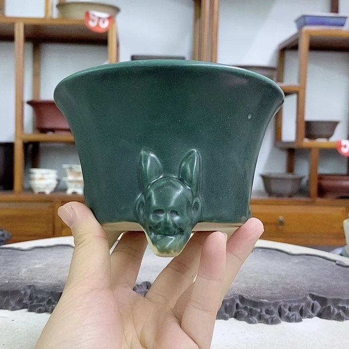 紫砂花盆一****物瑕疵8.5-12.5（5）