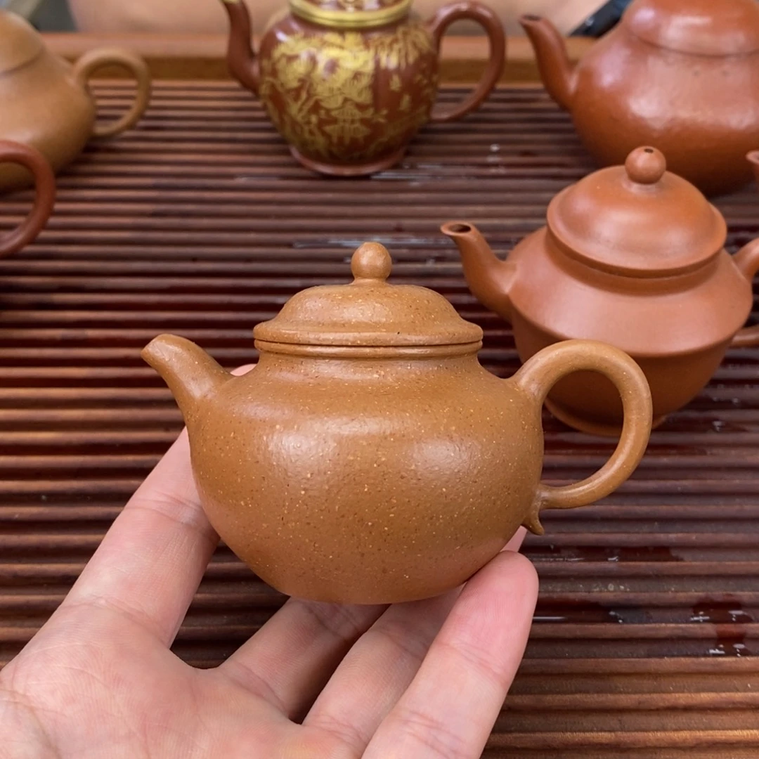 我***能茶壶紫砂葵黄朱泥秋水85毫升