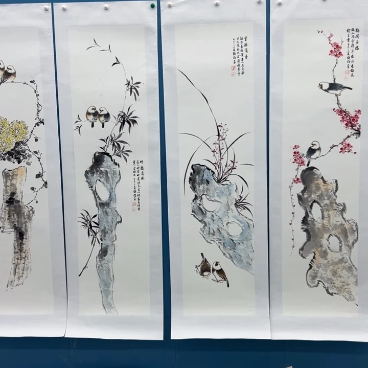 国画宣纸纯手绘字画