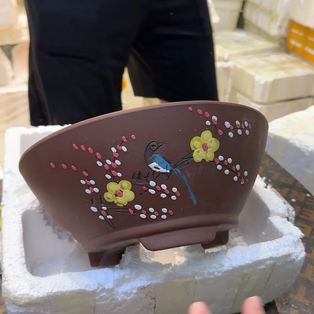 紫砂花盆瑕疵和瑕疵