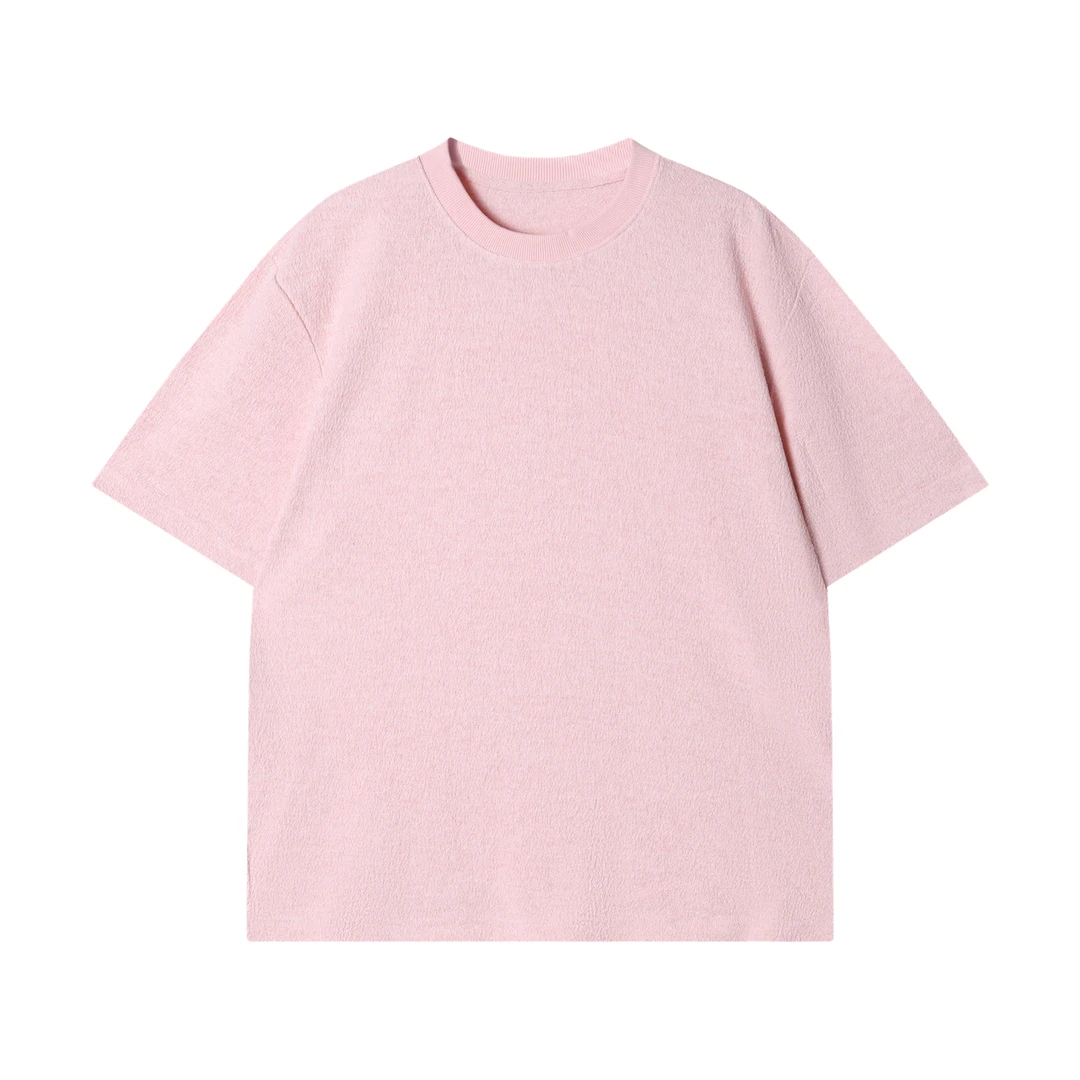 春夏新款时尚个性韩版纯色简约圆领半袖T恤百搭套头情侣休闲上衣