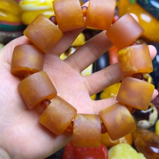 手链琥珀未镶嵌蜜蜡