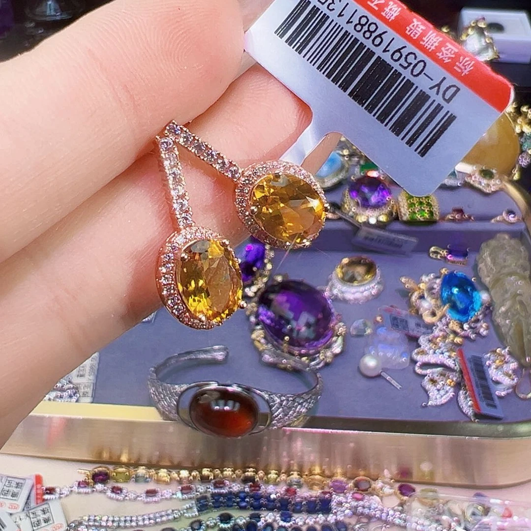 水晶珠宝半成品银S925镶嵌