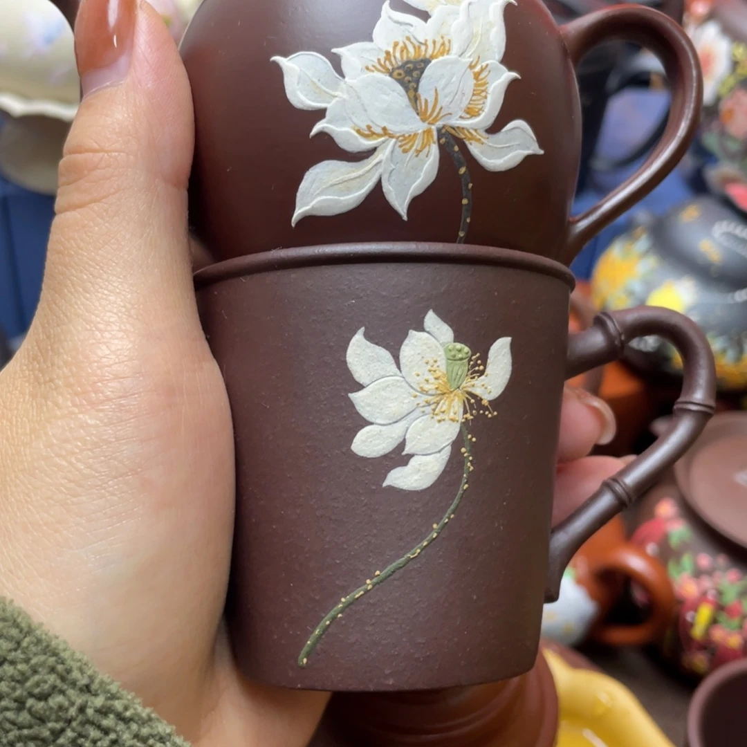`***.紫砂茶杯紫砂一套