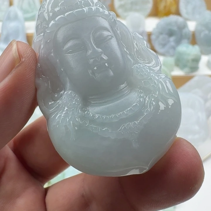 翡翠未镶嵌颈饰天然缅甸A货翡翠