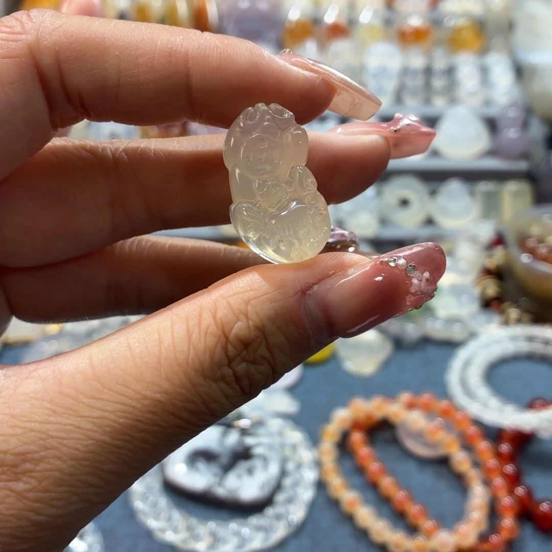 玛瑙/玉髓未镶嵌吊坠(不含链)