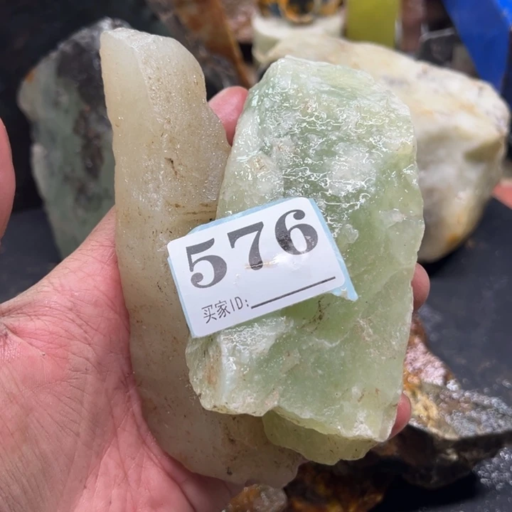 透闪石-蛇纹石玉珠宝奇石未镶嵌*‍****