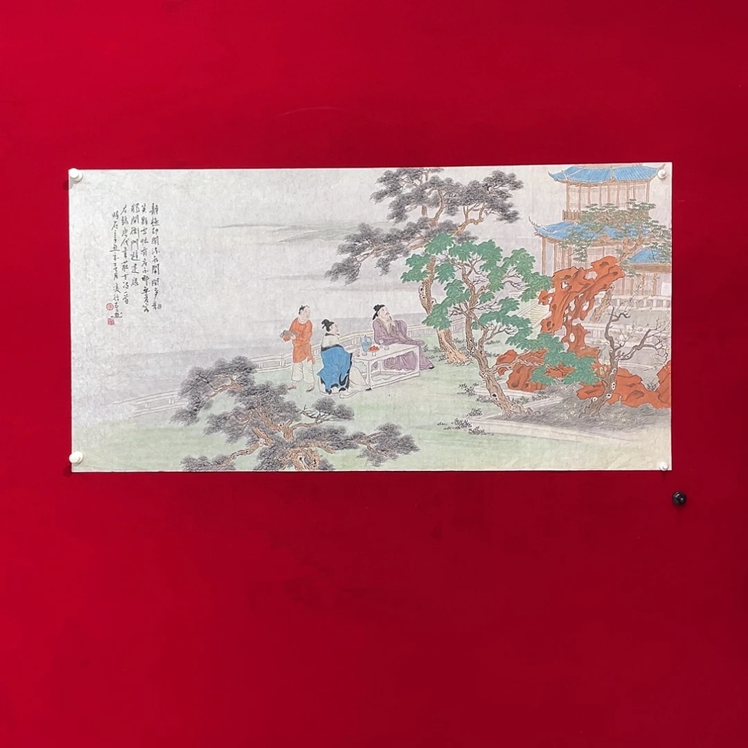 国画凌行志手绘作品