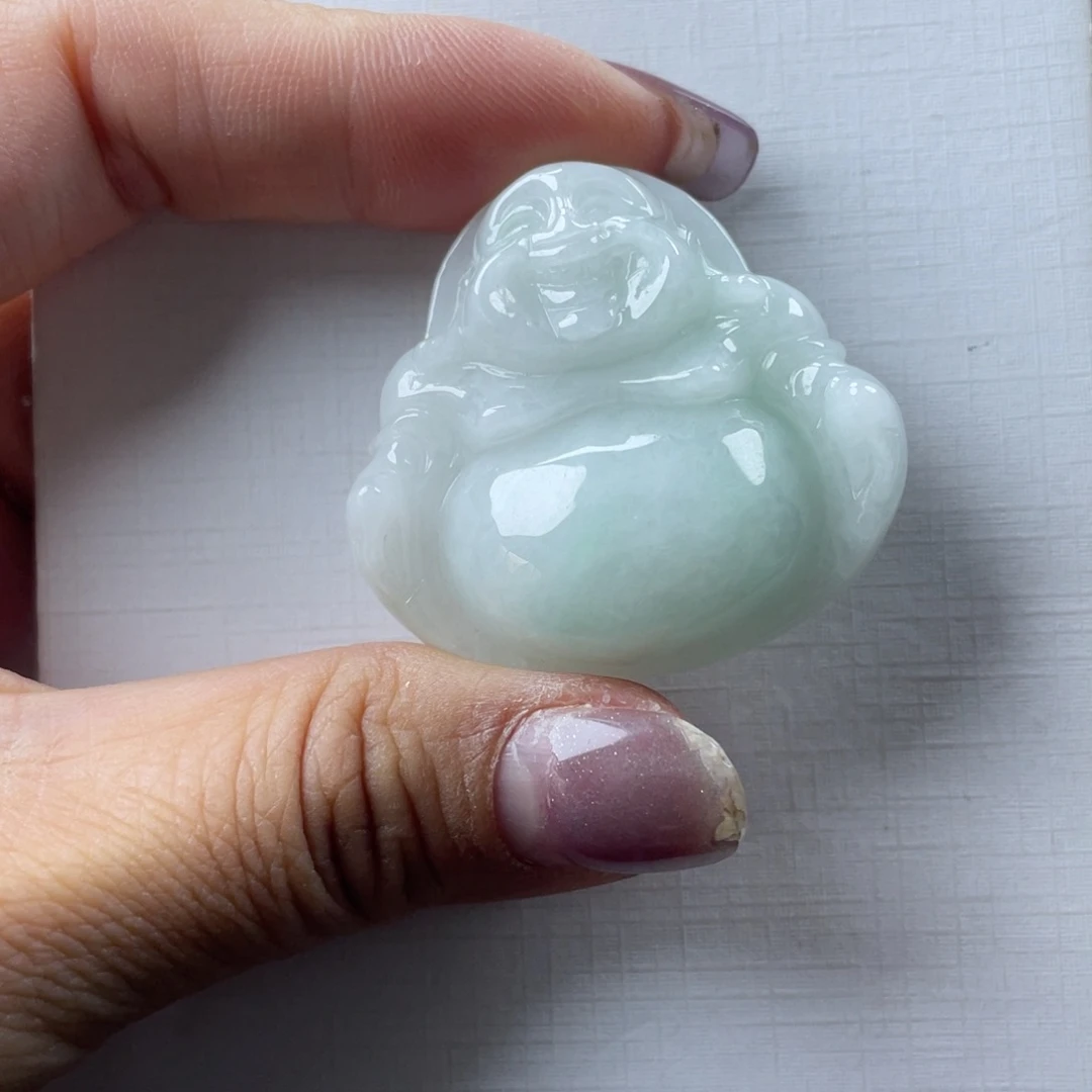 强***仔翡翠未镶嵌颈饰佛公