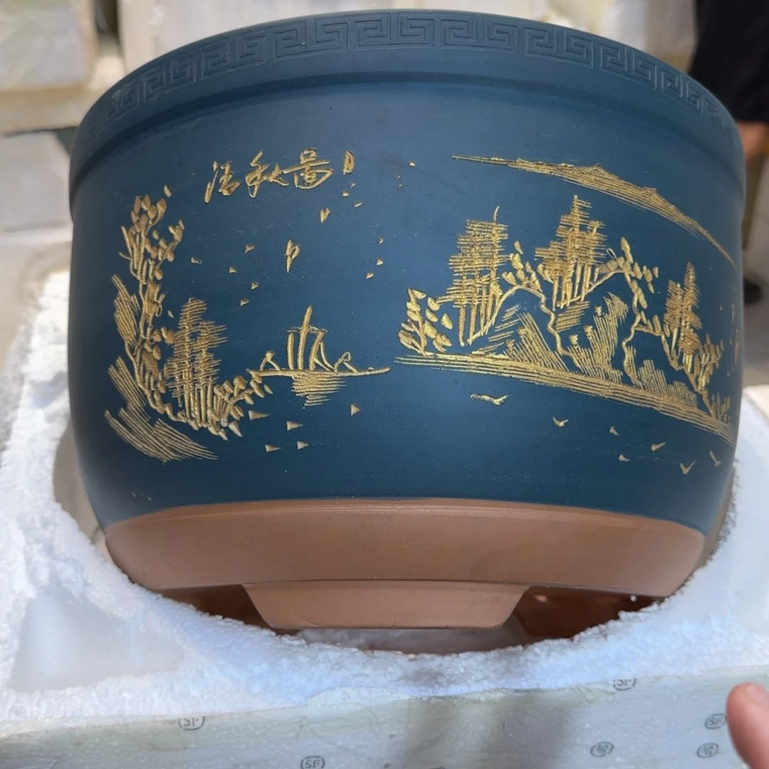 紫砂花盆口径30.20口径