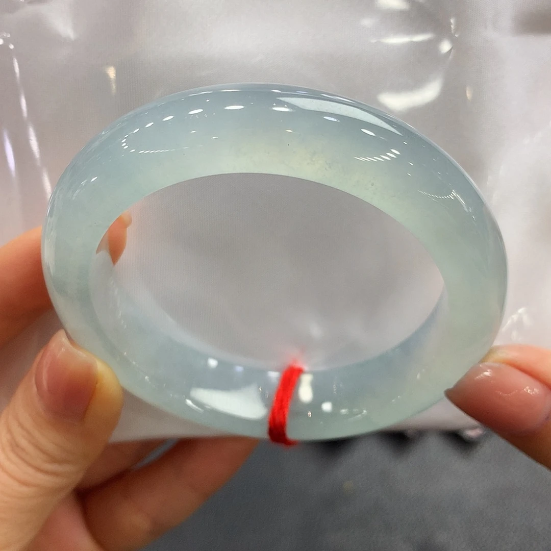 翡翠未镶嵌手镯57正圈两天鉴赏