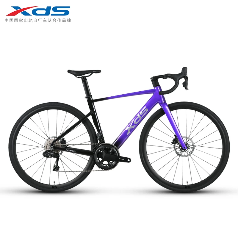 XDS/喜德盛24款AD500电子变速公路车碳纤维前叉油压碟刹