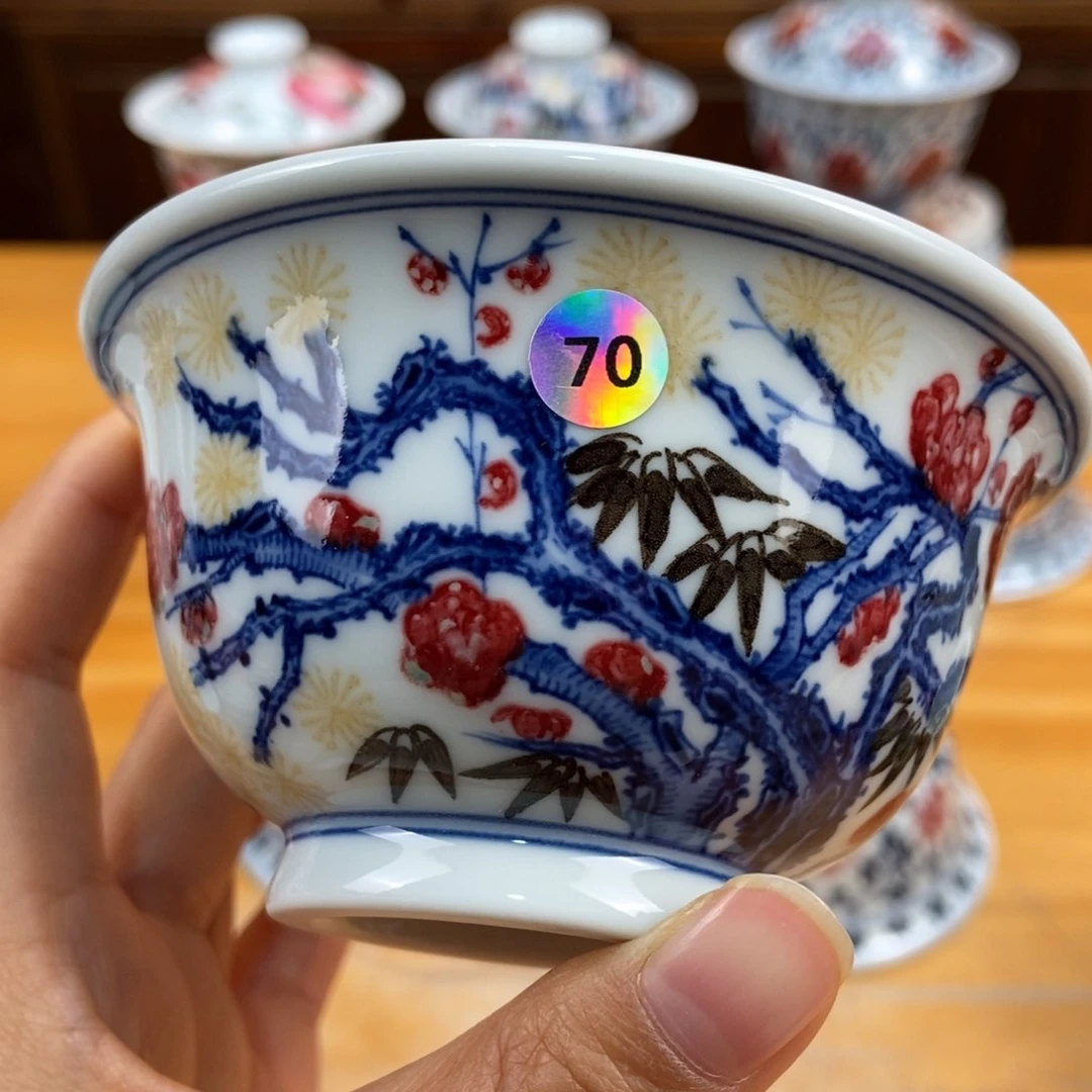 手绘现代茶具非古董