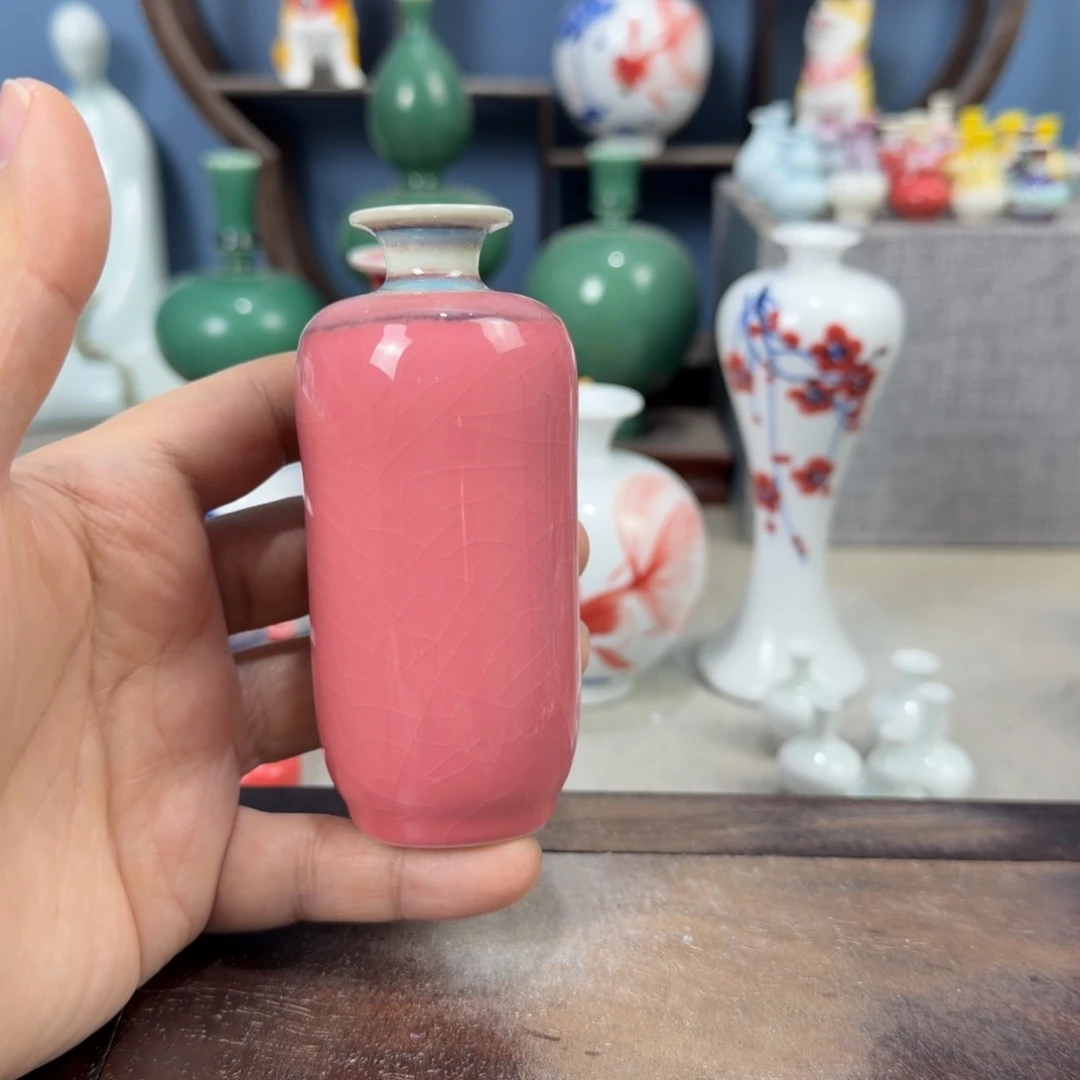 陶瓷手工小花器摆件