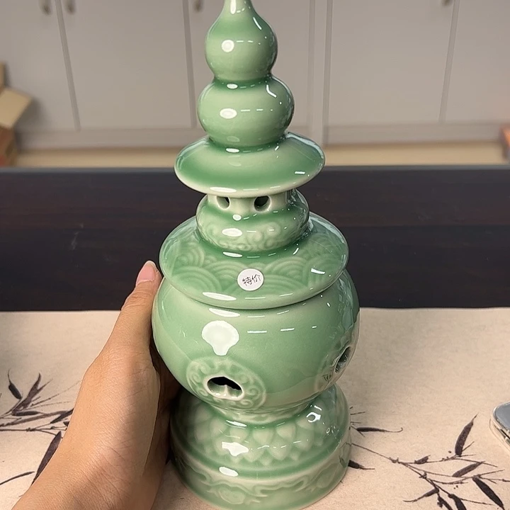 龙泉云间青瓷小米茶器