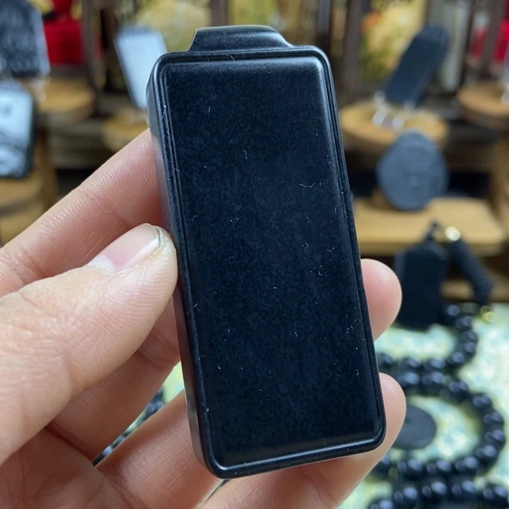 和田玉（墨玉）未镶嵌颈饰无事牌包容