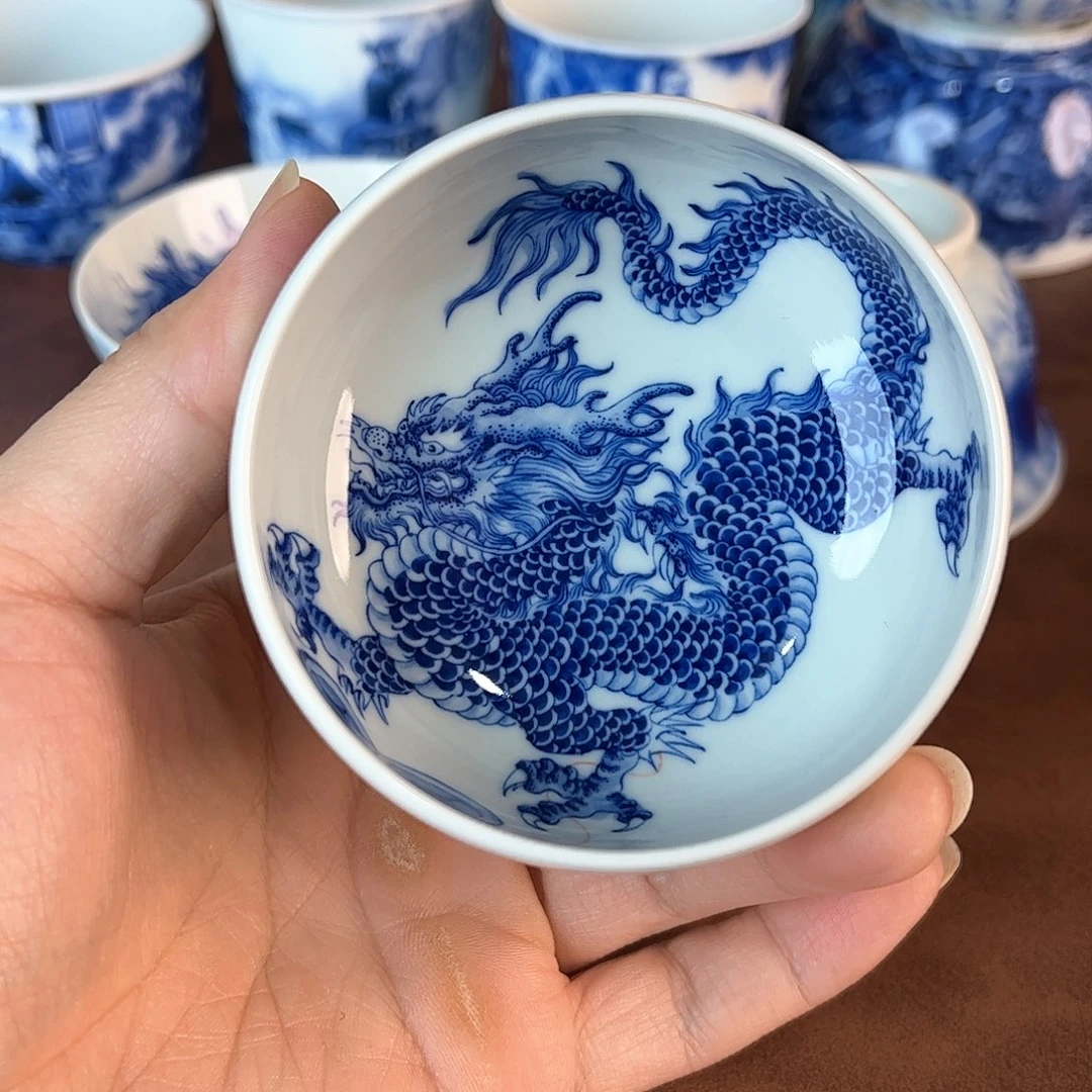 杯飞*景德镇全手工手绘陶瓷