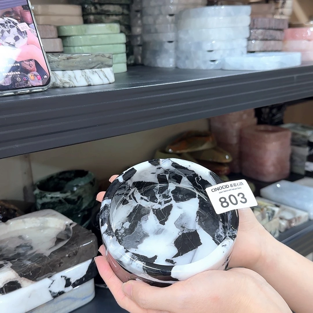 石材803宝黑烟灰缸福利