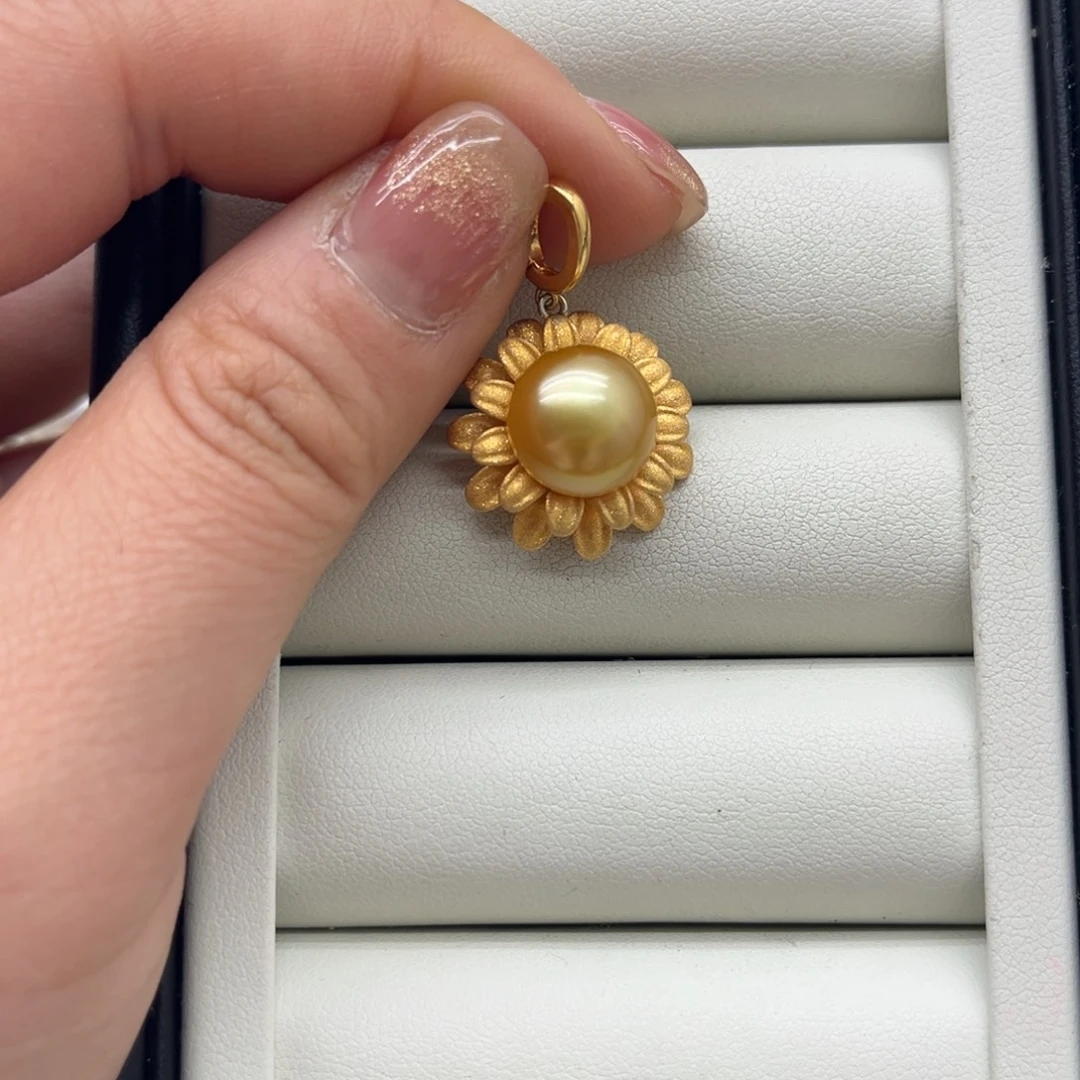 吊坠(不含链)海水珍珠银S925镶嵌