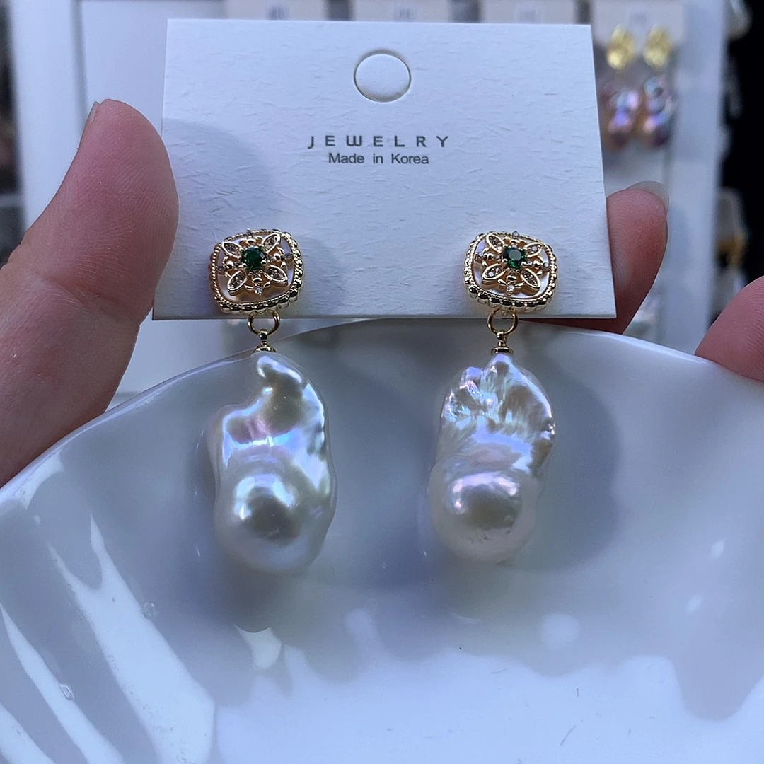 耳饰淡水珍珠合金特价4069