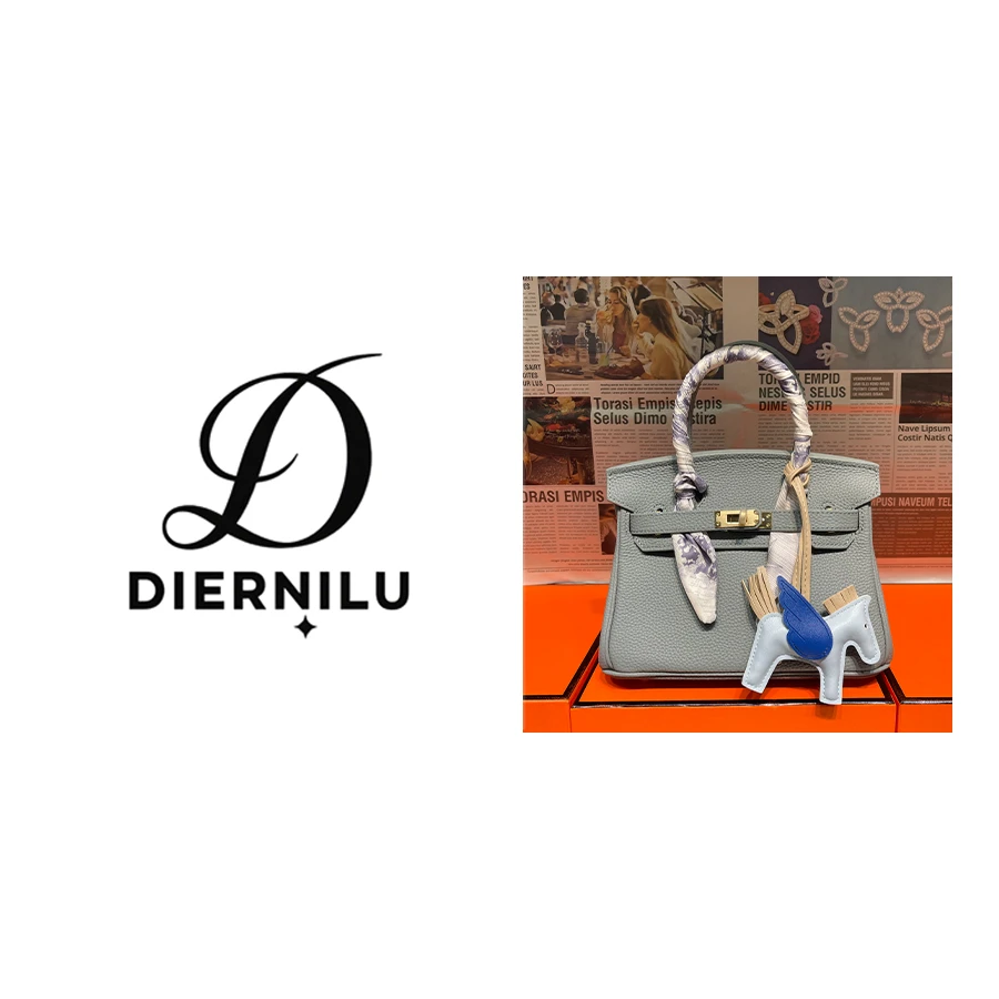 【晚晚真皮高定】20CM原创高定真皮-BK20-雾霾蓝-J085