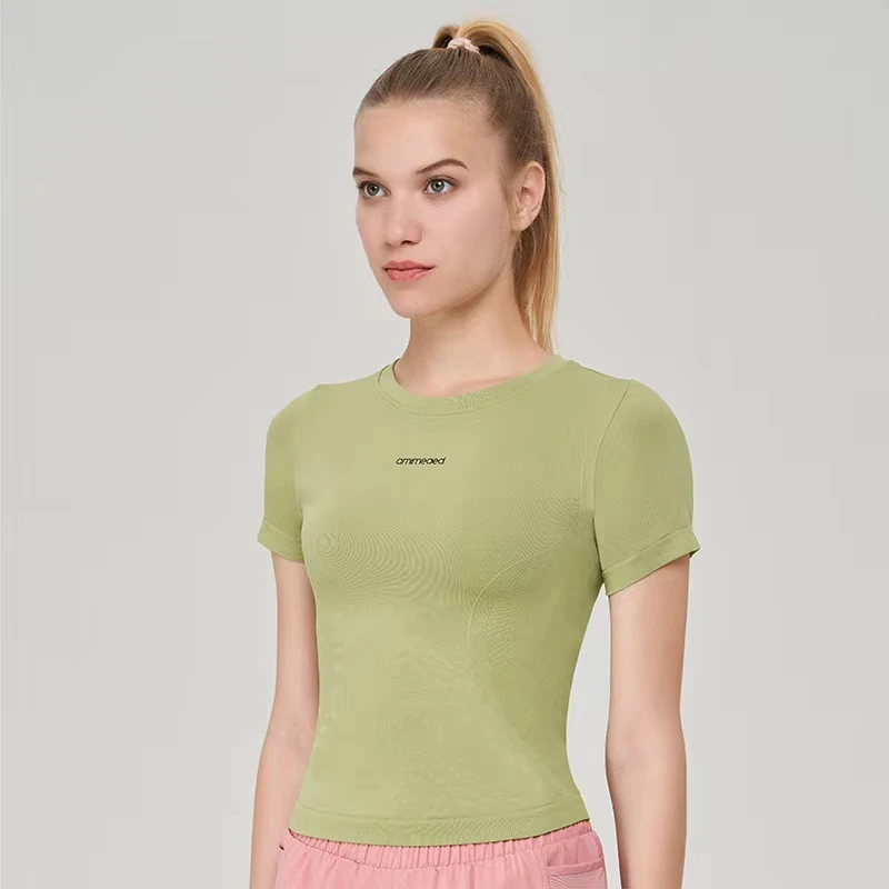 DIDORSSBO男女同款修身女运动健身服紧身显瘦紧身短袖T恤YJT0701