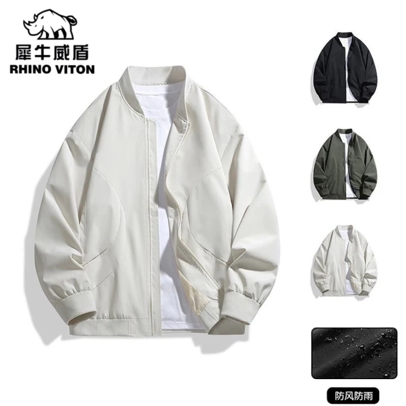 三防切割版夹克春秋时尚飞行服宽松防水棒球领大码外套JK0799-T